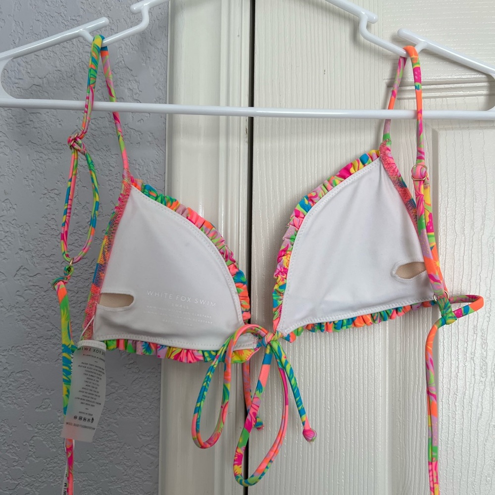 White Fox Boutique Keep Glowing Bikini Top - Picture 3 of 6